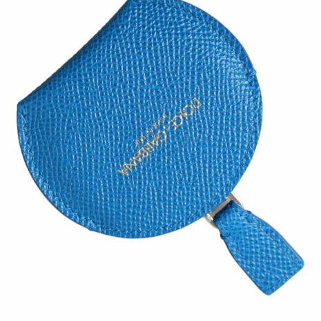 Dolce & Gabbana Blue Leather Coin Purse ONE SIZE Blue