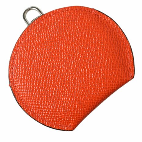 Dolce & Gabbana Sicily Coin Purse in Orange Leather