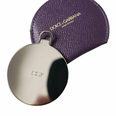 Dolce & Gabbana Leather Coin Purse Purple