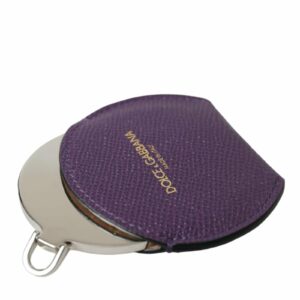 Dolce & Gabbana Leather Coin Purse Purple