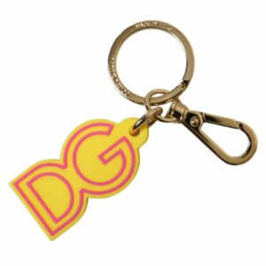 Dolce & Gabbana DG Keychain YellowPink ONE SIZE Yellow