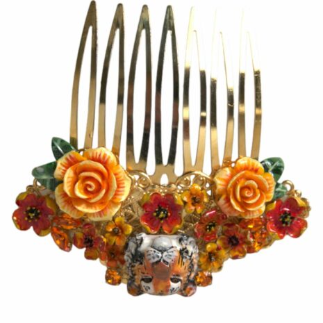 Dolce & Gabbana Floral Tiger Hair Comb