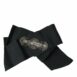Dolce & Gabbana Black Satin Bow Belt with Rhinestone Buckle