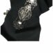 Dolce & Gabbana Black Satin Bow Belt with Rhinestone Buckle