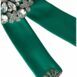 Dolce & Gabbana Green Silk Bow Tie with Crystal and Bird Embellishment