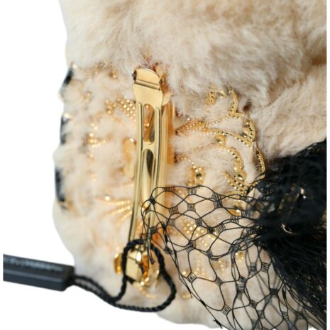 Dolce & Gabbana Beige Teddy Bear with Rhinestone Button