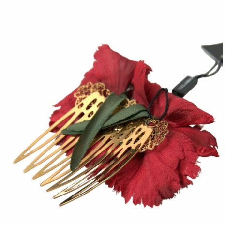 Dolce & Gabbana Carnation Flower Comb Hair Accessory