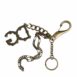 Dolce & Gabbana Gold-Tone Keychain with Rhinestone DG Logo Charm