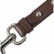 Dolce & Gabbana Leather Keychain with Silver Hook