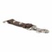 Dolce & Gabbana Leather Keychain with Silver Hook
