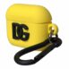 Dolce & Gabbana Silicone AirPods Case with Carabiner - Yellow