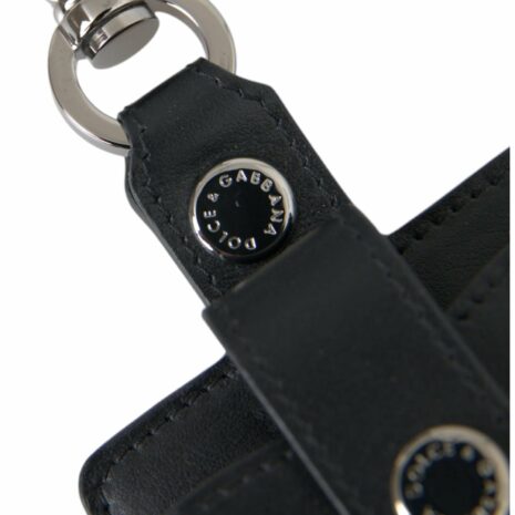 Dolce & Gabbana AirPods Pro Case with Carabiner - Black Leather
