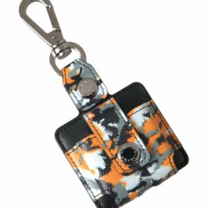 Dolce & Gabbana Camouflage Leather Keychain ONE SIZE Multicolor