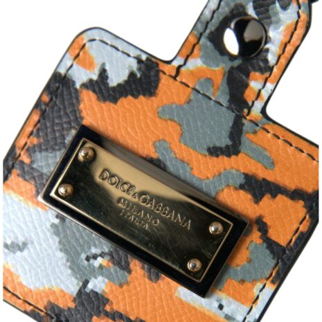 Dolce & Gabbana Camouflage Leather Keychain