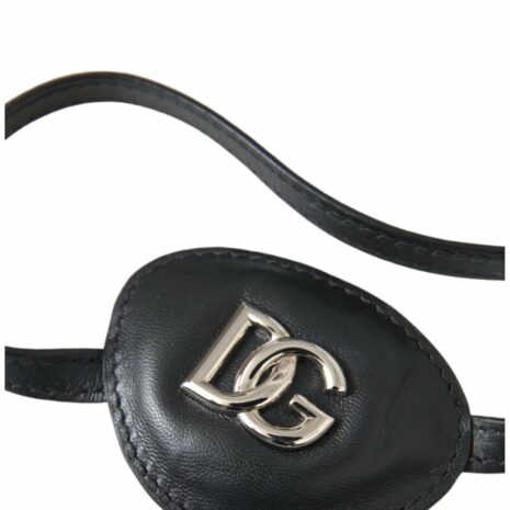 Dolce & Gabbana Black Leather Eyepatch
