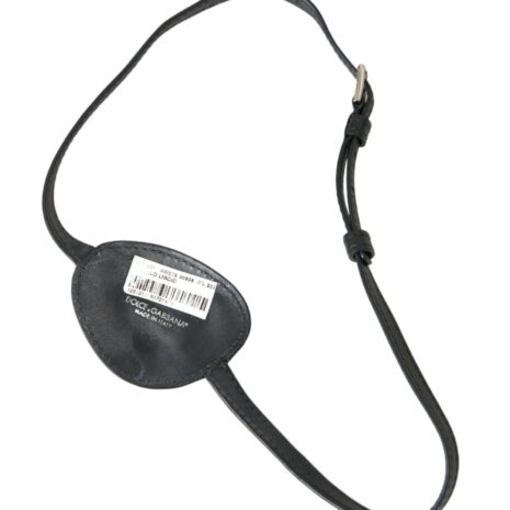 Dolce & Gabbana Black Leather Eyepatch