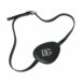 Dolce & Gabbana Leather Eyepatch with DG Logo ONE SIZE Black