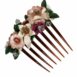 Dolce & Gabbana Floral Hair Comb ONE SIZE Brown