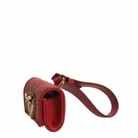 Dolce & Gabbana quilted leather key holder red Women Other