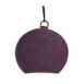 Dolce & Gabbana Round Coin Purse Purple Leather Women Other