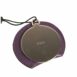 Dolce & Gabbana Round Coin Purse Purple Leather Women Other