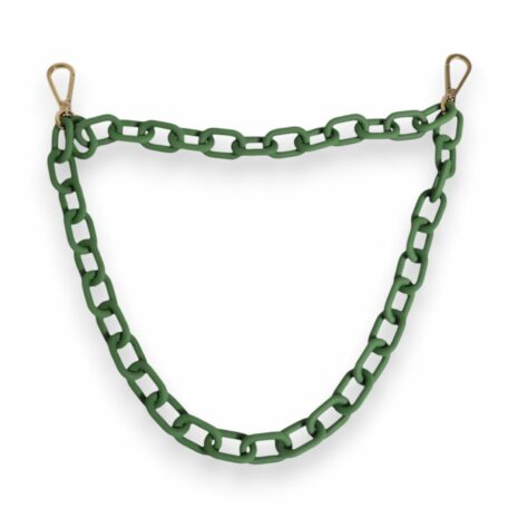 Dolce & Gabbana Silicone Chain Bag Strap Men Green Miscellaneous