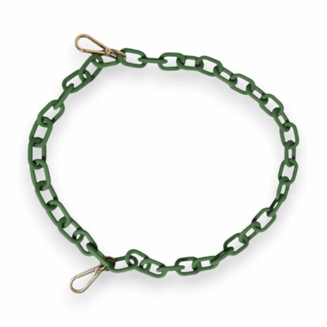 Dolce & Gabbana Silicone Chain Bag Strap Men Green Miscellaneous