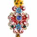 Dolce & Gabbana Decorative Enamel Flower Brooch Women Multicolor Other ONE SIZE Multicolor