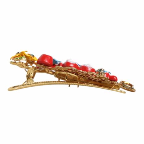 Dolce & Gabbana Decorative Enamel Flower Brooch Women Multicolor Other