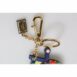 Dolce & Gabbana Ferris Wheel Keychain Leather Accessory Women Multicolor