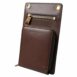 Dolce & Gabbana Leather Phone Holder Crossbody Women Brown Wallets