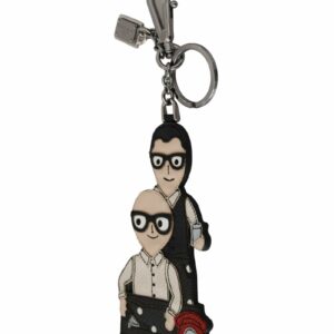 Dolce & Gabbana Leather Keychain ONE SIZE Black