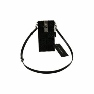 Dolce & Gabbana Sicily Box Crossbody Bag in Black Patent Leather ONE SIZE Black