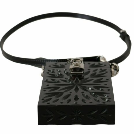 Dolce & Gabbana Sicily Box Crossbody Bag in Black Patent Leather