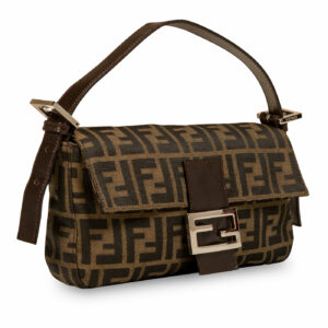 Fendi Zucca Canvas Vintage Baguette Bag