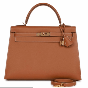 Hermes Kelly 32 Sellier Gold Epsom Gold Hardware
