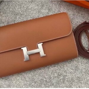 Hermes Gold Epsom Constance Wallet To Go Palladium Hardware