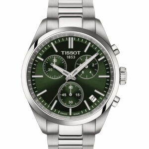 TISSOT PR 100 CHRONOGRAPH  T-Classic Quartz Green Dial Men's Watch T1504171109100