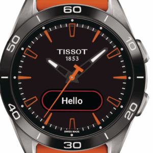 Tissot T-Touch Connect Sport Touch Collection Black Dial Orange Strap Round Quartz Men's Watch T1534204705102