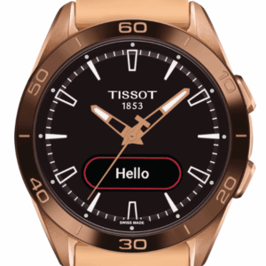 Tissot T-Touch Connect Sport Touch Collection Black Dial Rose Gold Strap Round Quartz Men's Watch T1534204705105