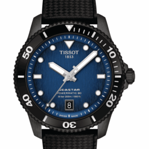 Tissot Seastar 1000 Powermatic 80 T-Sport Graded Blue-Black Dial Black Strap Round Men's Watch T1208073704100