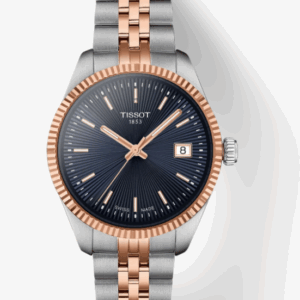 Tissot Ballade 34mm Blue Dial Grey, Rose Gold 5N Quartz Women's Watch T1562102204100