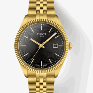 Tissot Ballade 40mm Black Dial Yellow Gold Quartz Men's Watch T1564103305100