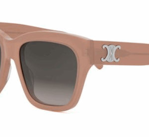 Celine TRIOMPHE CL40253I 72F Shiny Rose/Brown Gradient Geometric Women's Sunglasses