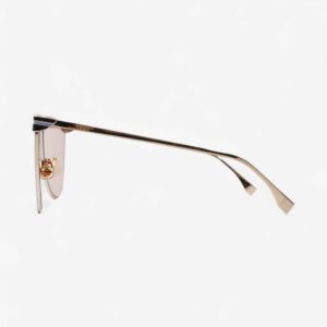 Fendi FF Fabulous 2.0 Shield Sunglasses Gold / Lavender Acetate 145mm