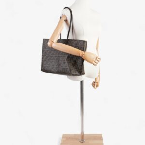 Fendi Zucca Tote Bag Tobacco / Black Canvas
