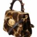 Dolce & Gabbana Devotion Small Velvet Giraffe Print Bag