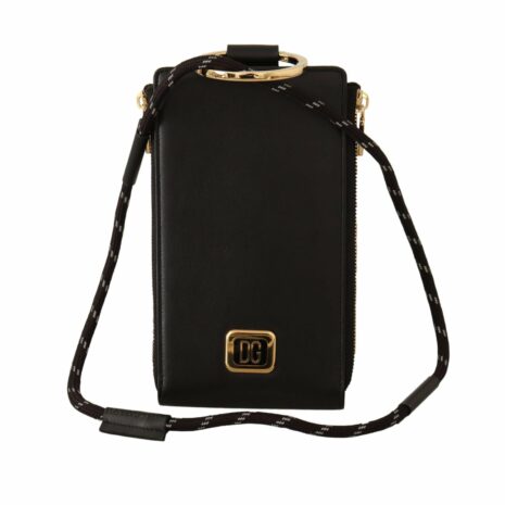 Dolce & Gabbana Sicily Phone Case with Rope Strap - Black