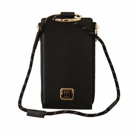 Dolce & Gabbana Sicily Phone Case with Rope Strap - Black