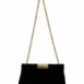 Dolce & Gabbana Velvet Evening Party Crossbody with Crystal Studs and Gold Chain Strap